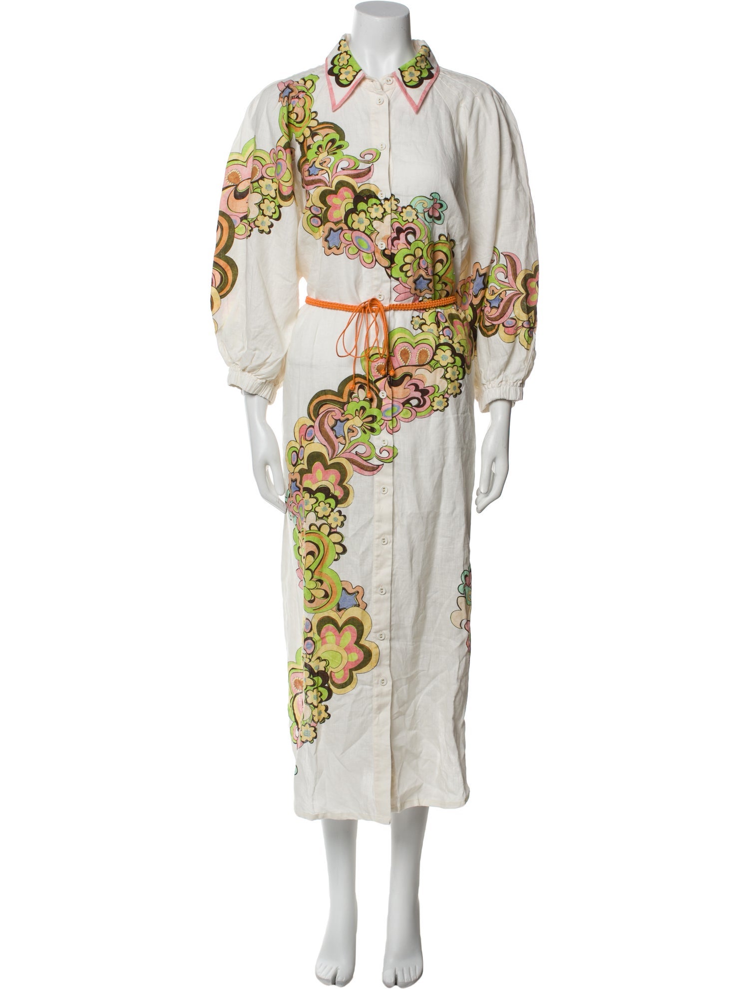 ALÉMAIS Printed Long Dress