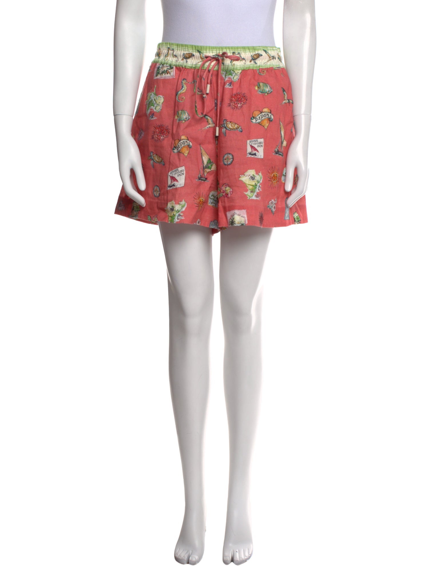 ALÉMAIS Printed Mini Shorts