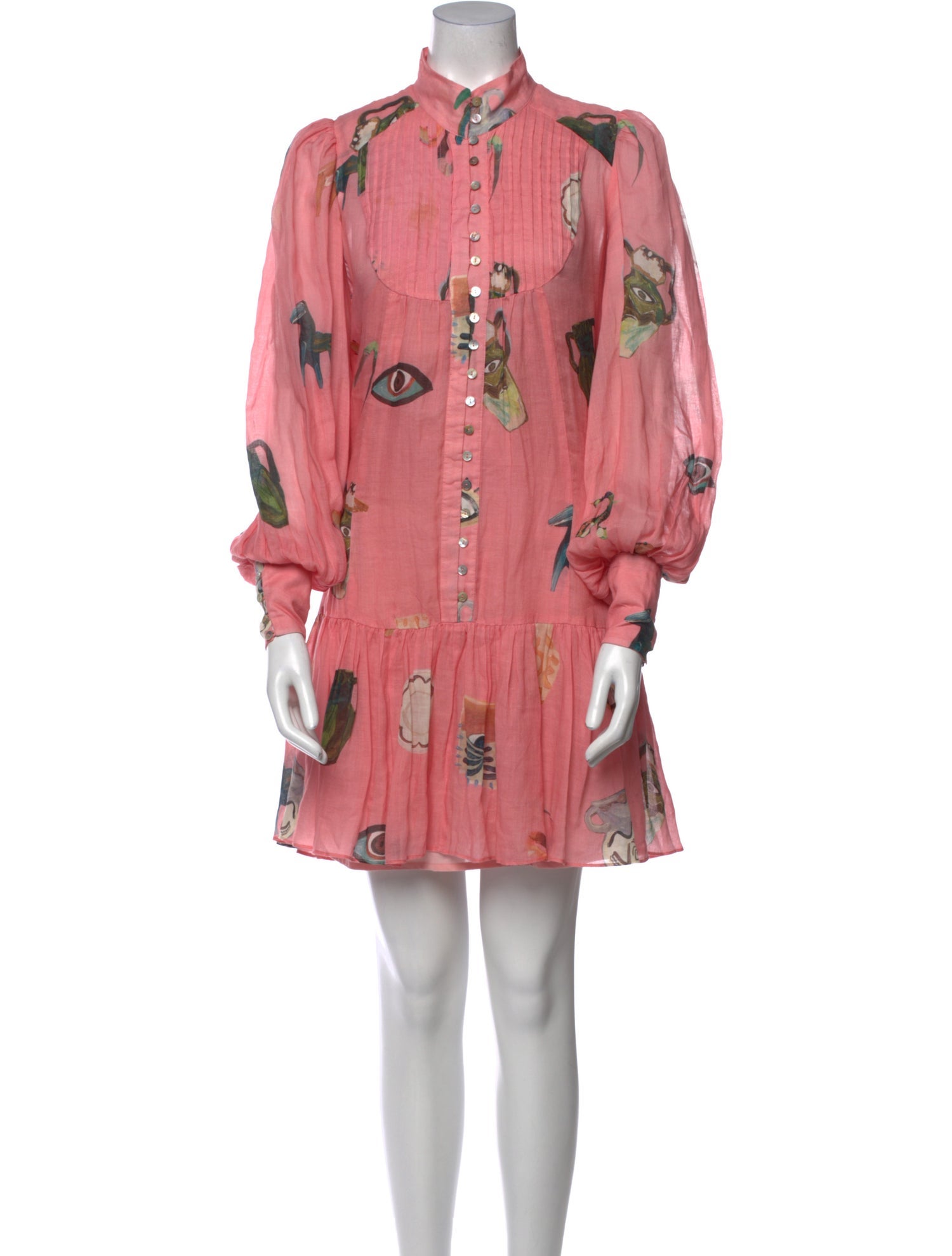 ALÉMAIS Printed Mini Dress