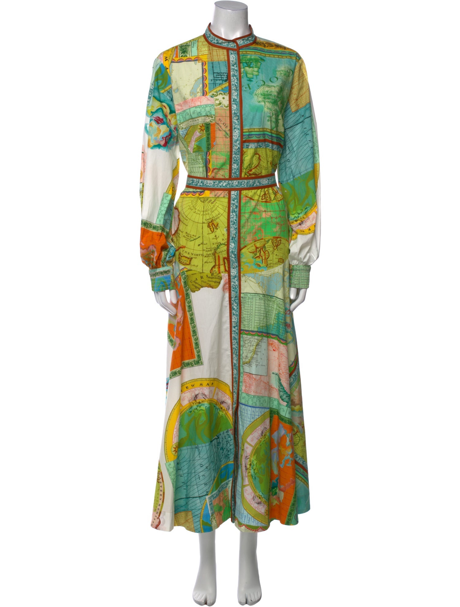 ALÉMAIS Printed Long Dress