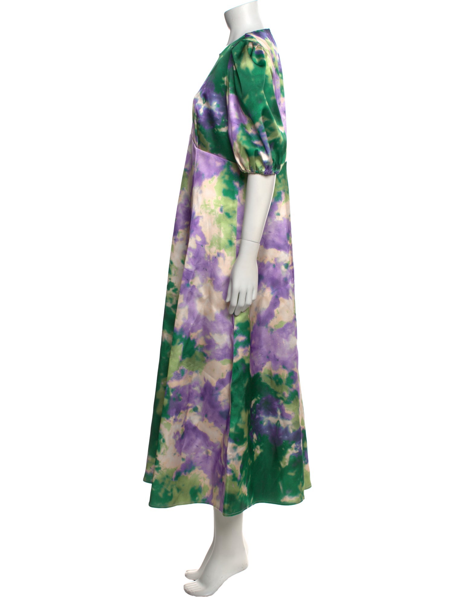 ALÉMAIS Tie-Dye Print Long Dress w/ Tags