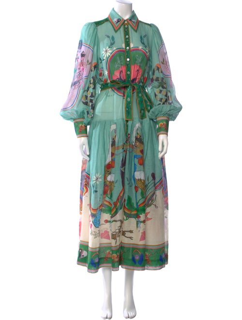 ALÉMAIS Printed Long Dress