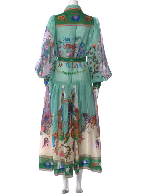 ALÉMAIS Printed Long Dress