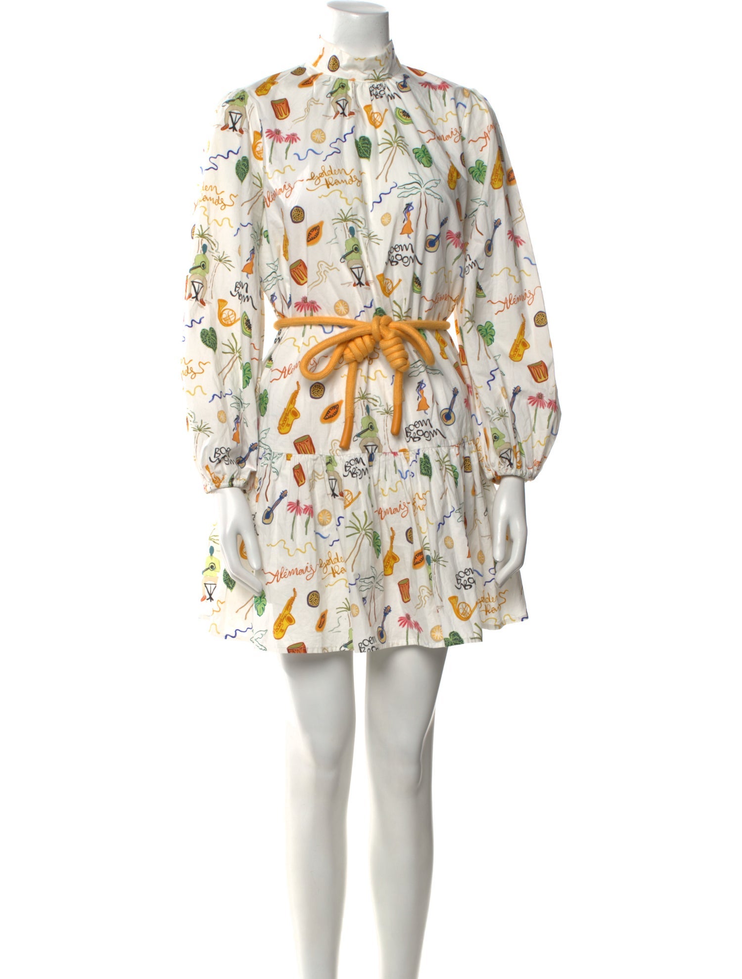 ALÉMAIS Floral Print Mini Dress