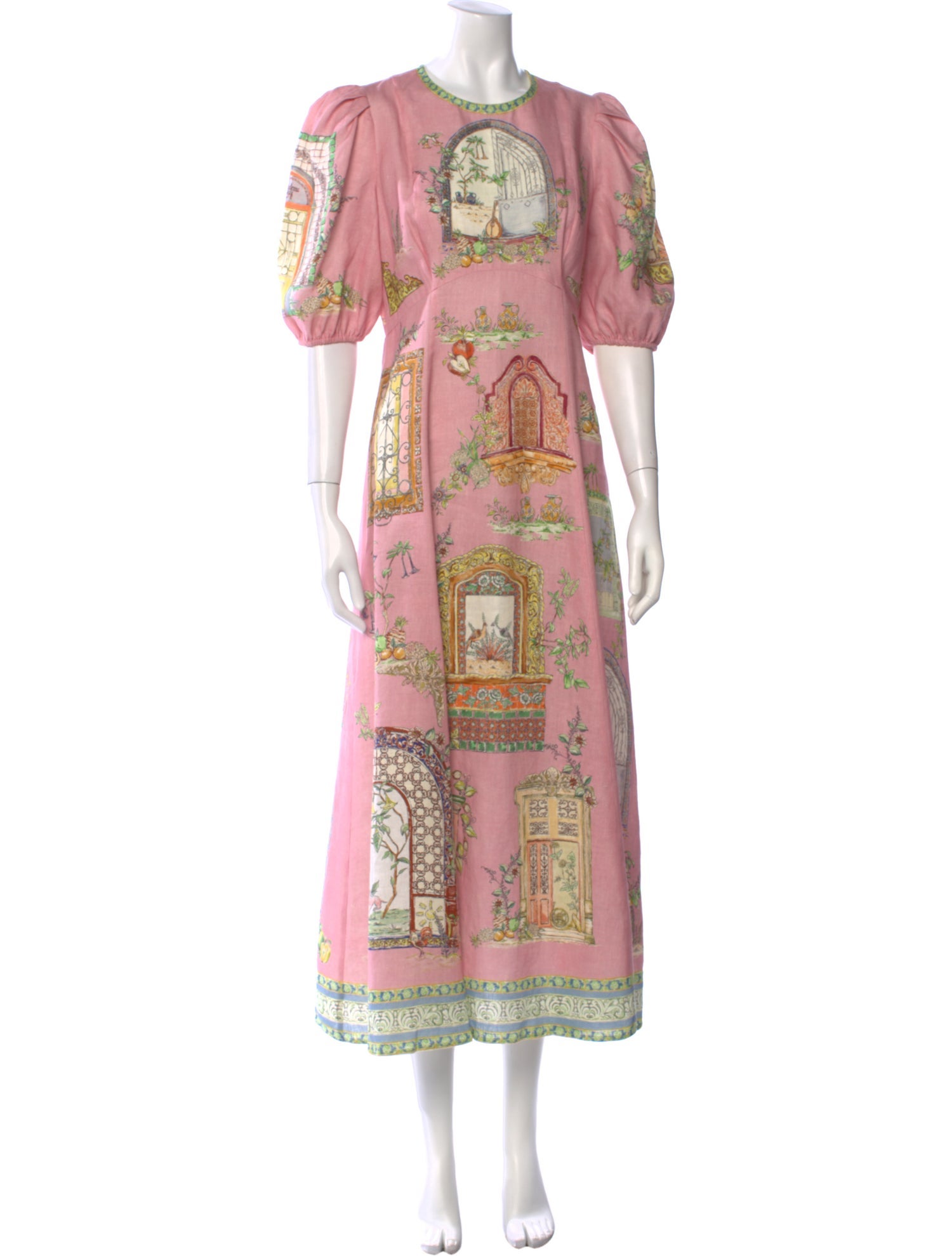 ALÉMAIS Paisley Print Long Dress