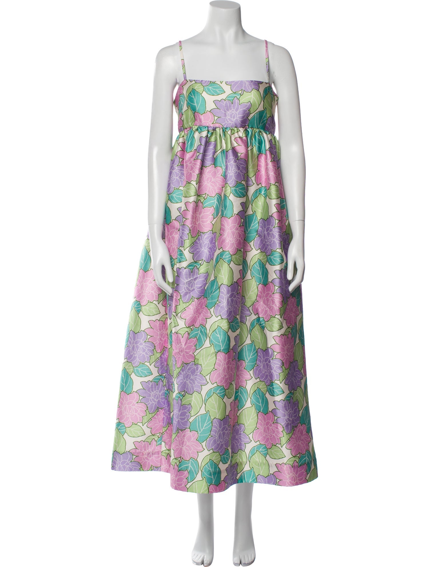 ALÉMAIS Floral Print Long Dress