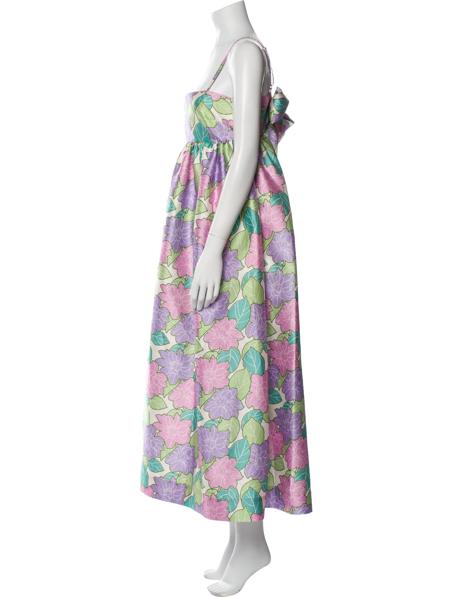 ALÉMAIS Floral Print Long Dress