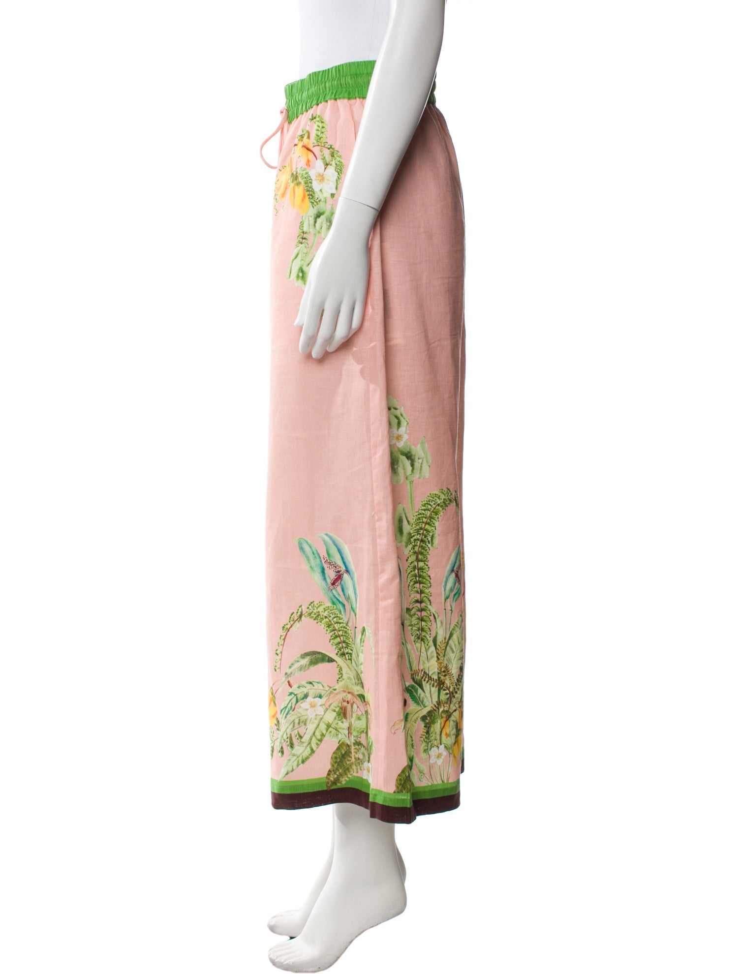 ALÉMAIS Floral Print Wide Leg Pants