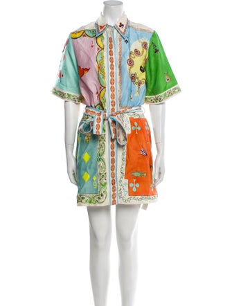 ALÉMAIS Linen Mini Dress