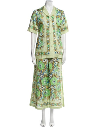 ALÉMAIS Floral Print Pant Set