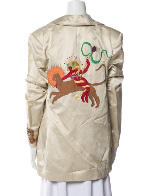 ALÉMAIS Linen Floral Print Blazer