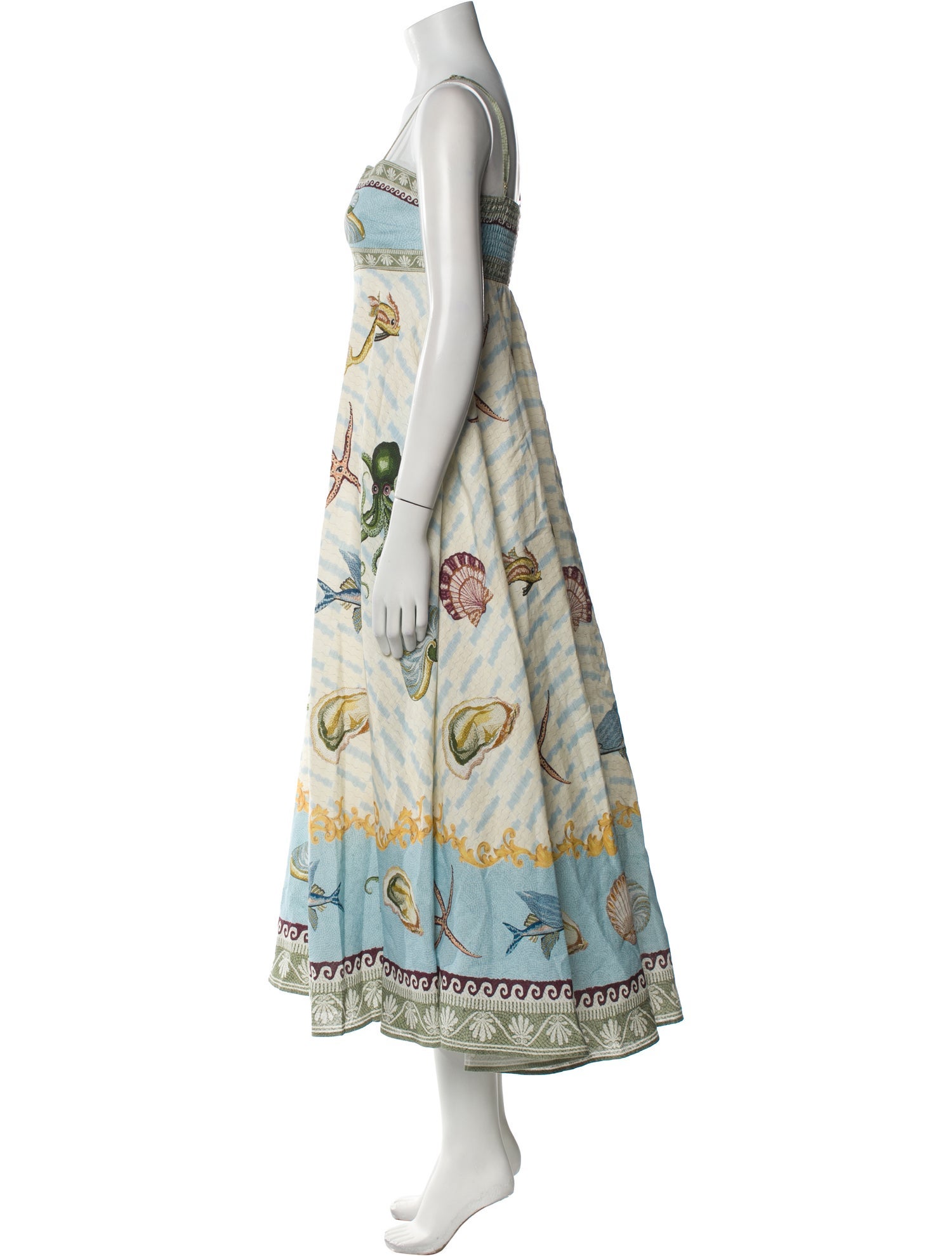 ALÉMAIS Printed Long Dress