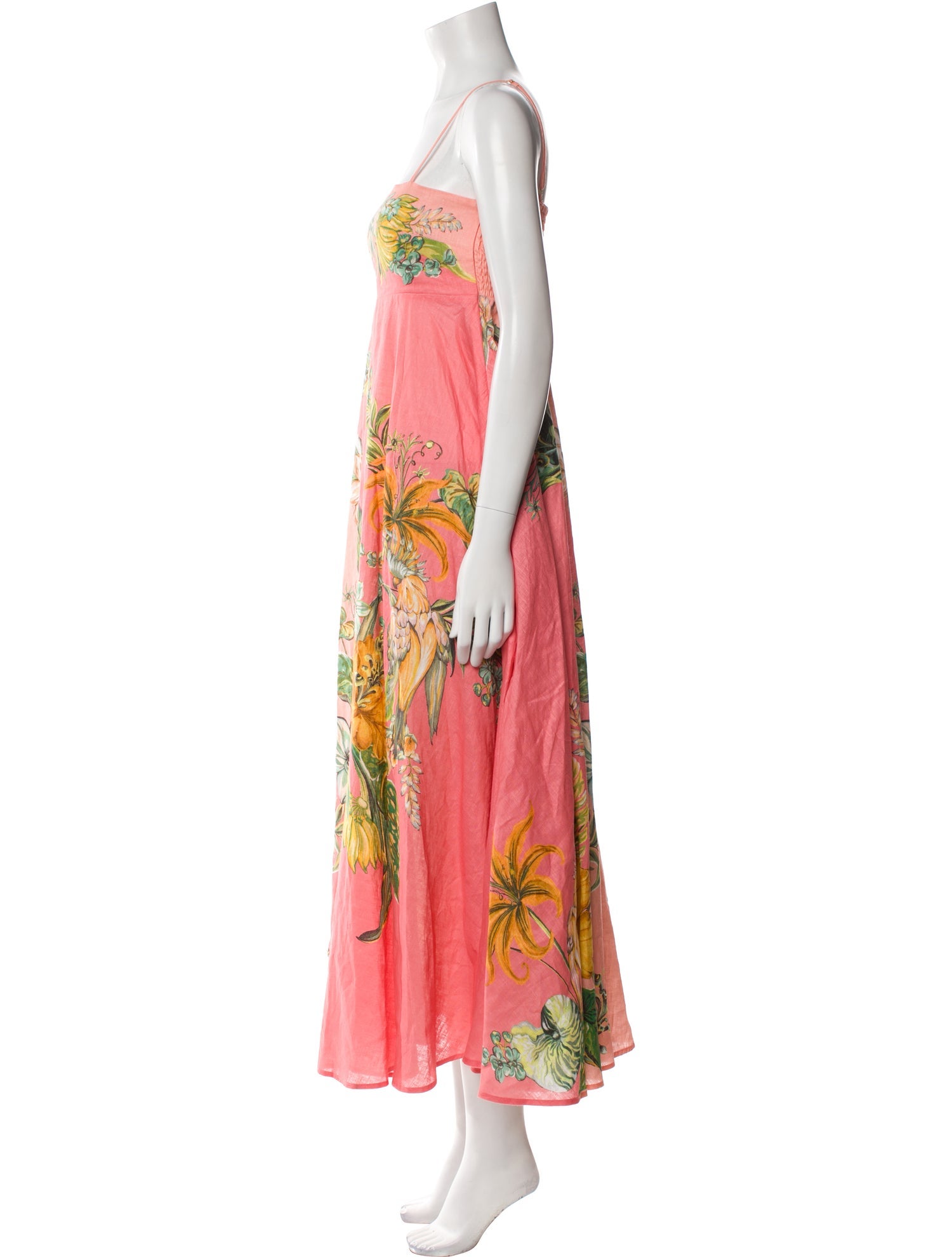 ALÉMAIS Floral Print Long Dress