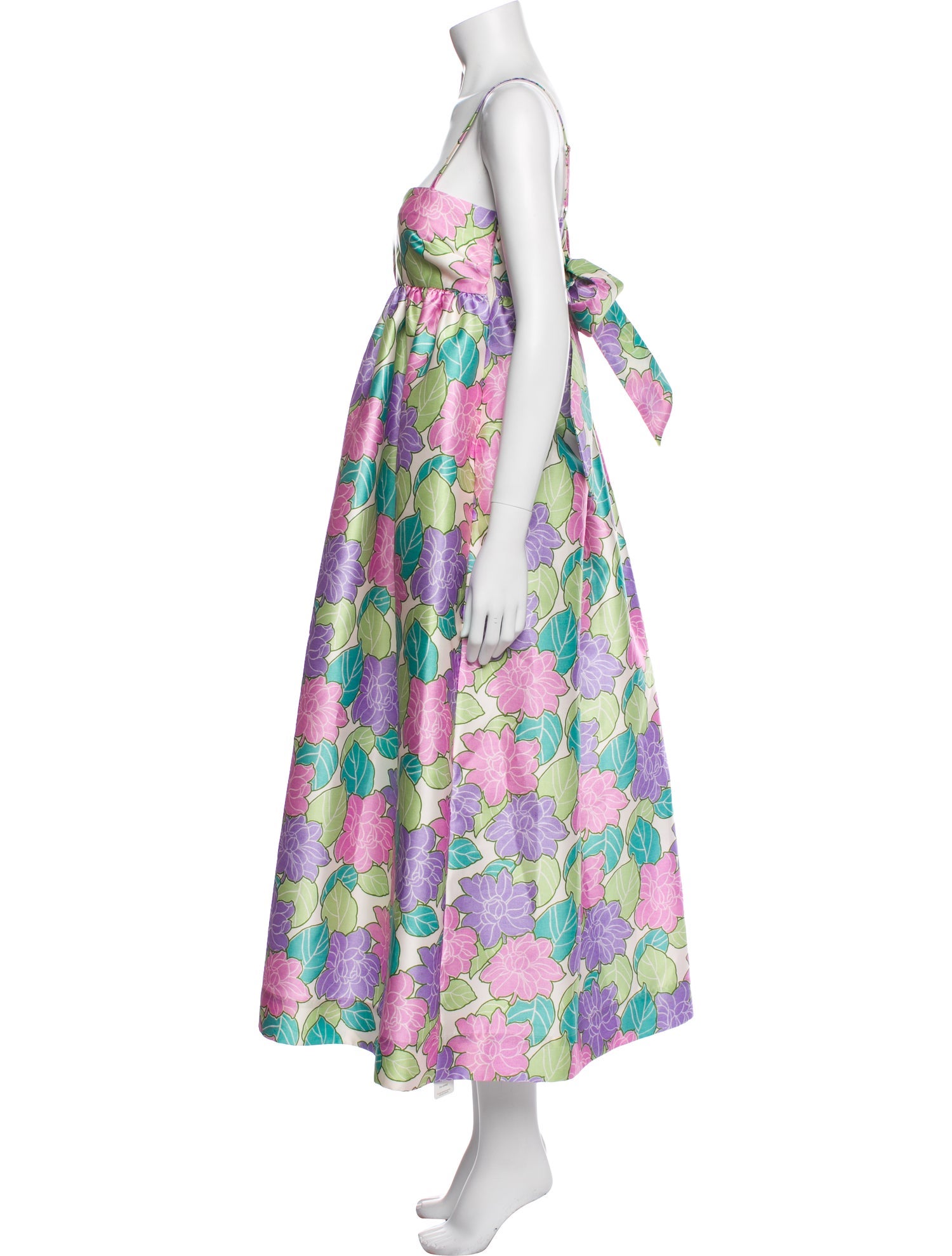 ALÉMAIS Floral Print Long Dress