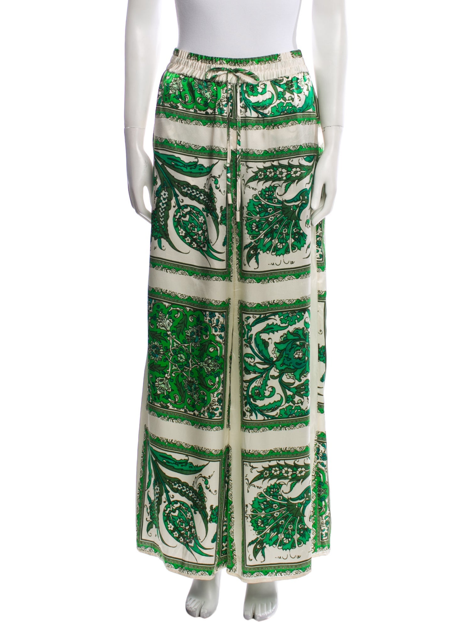 ALÉMAIS Silk Wide Leg Pants