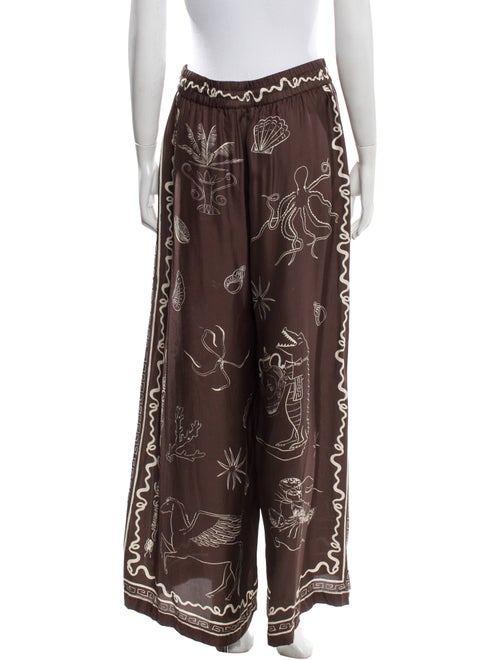 ALÉMAIS Silk Wide Leg Pants