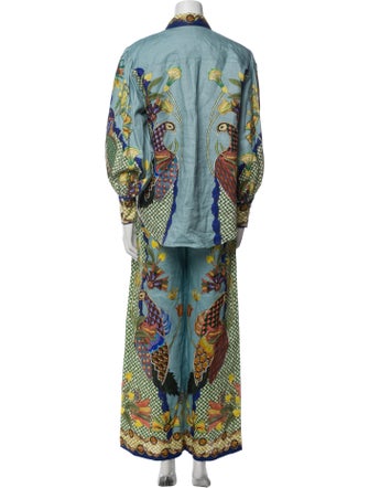 ALÉMAIS Linen Printed Pant Set
