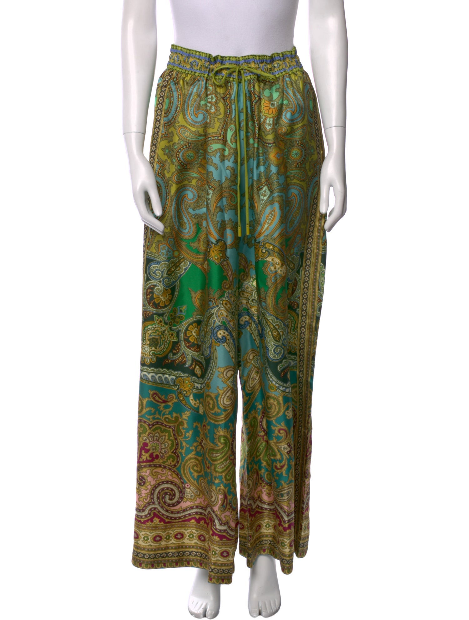 ALÉMAIS Silk Wide Leg Pants