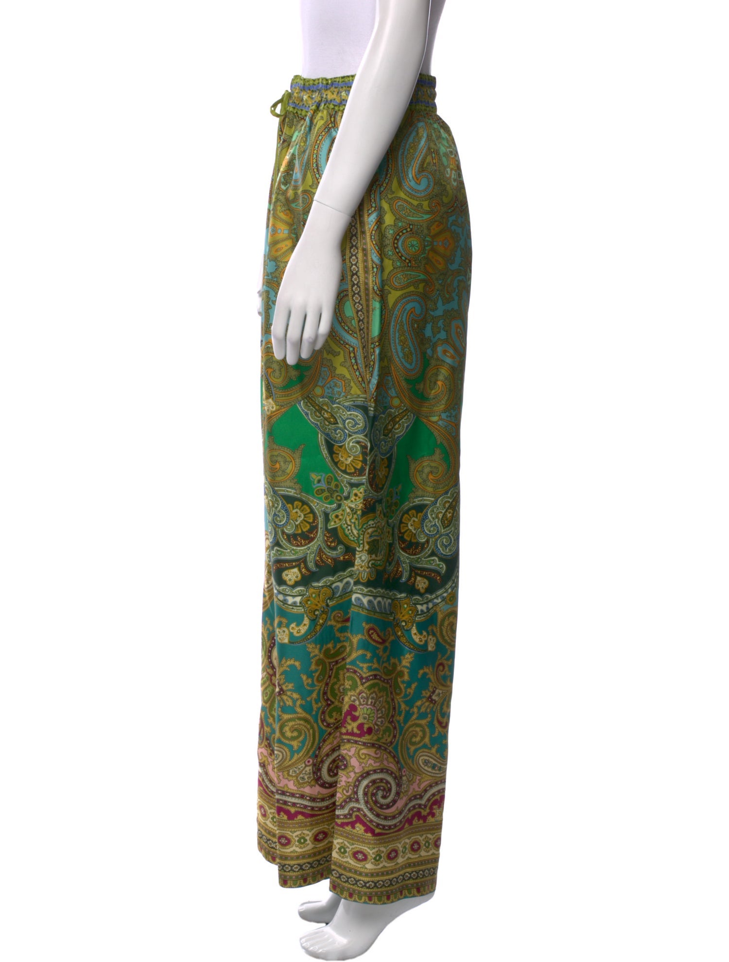 ALÉMAIS Silk Wide Leg Pants
