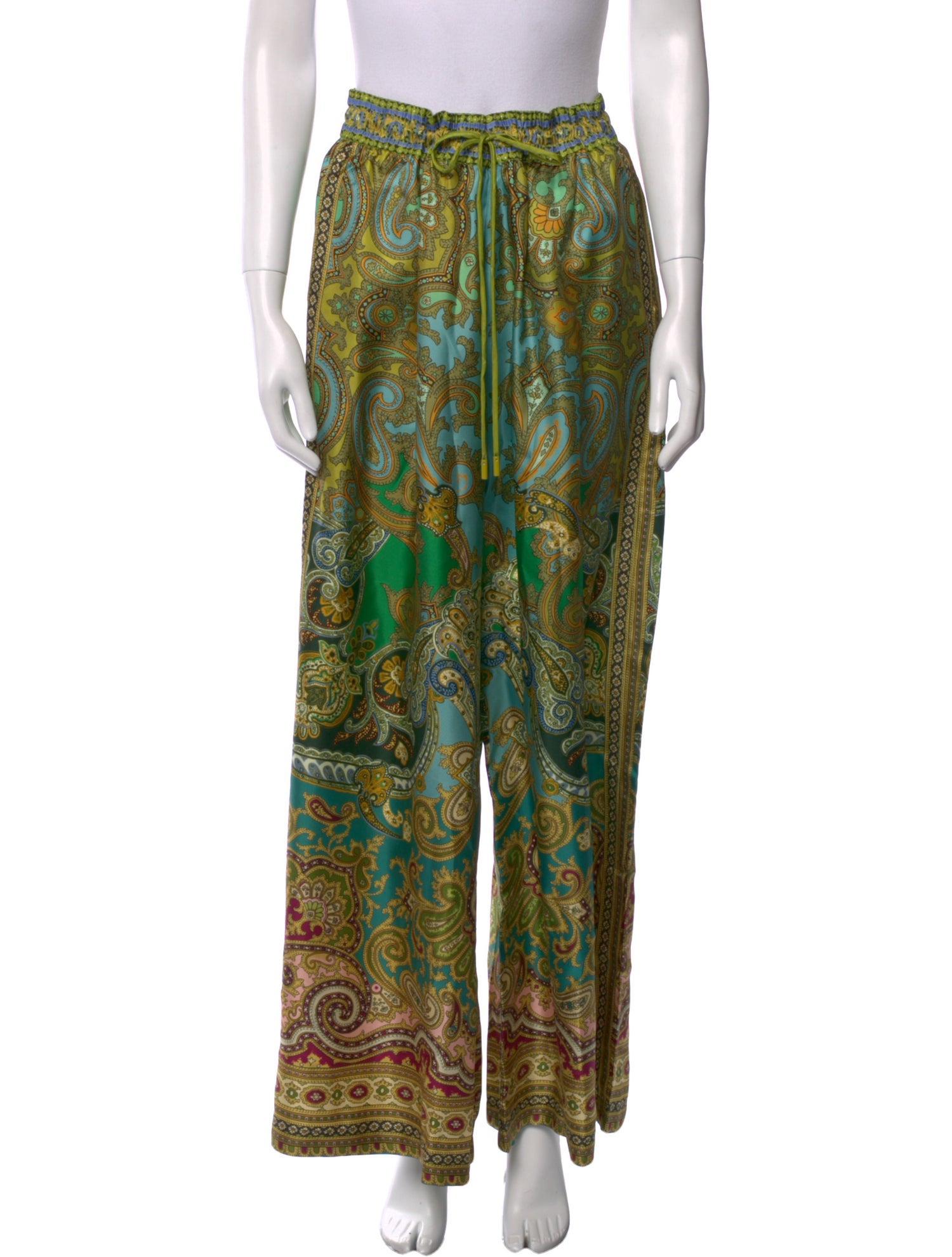 ALÉMAIS Silk Wide Leg Pants