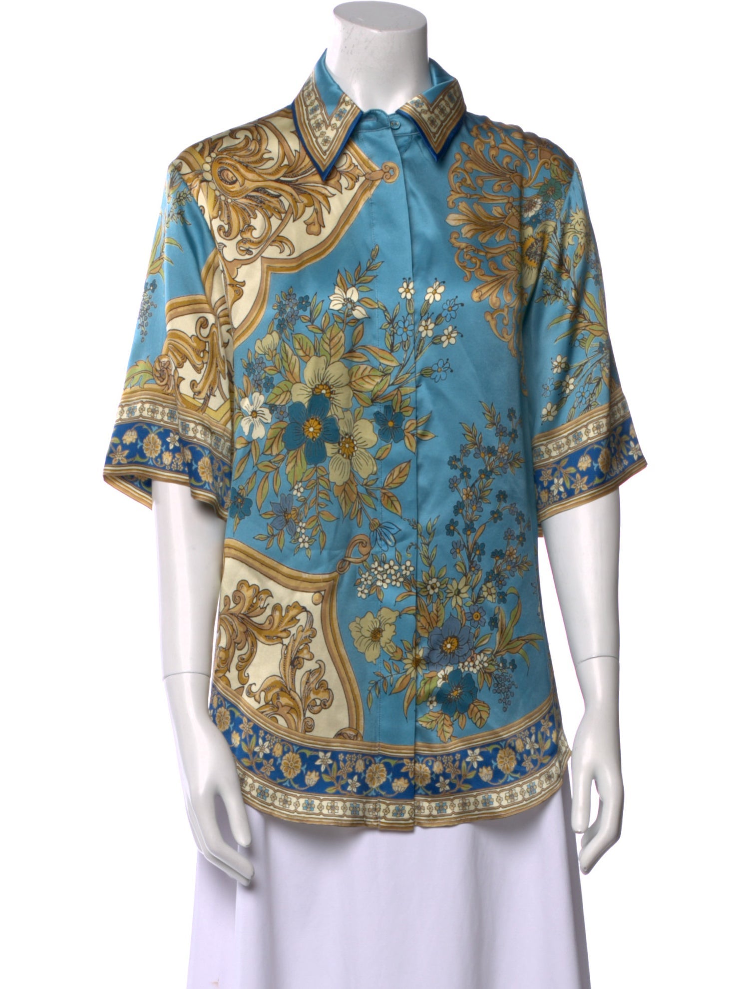 ALÉMAIS Silk Paisley Print Tunic