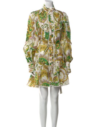 ALÉMAIS Paisley Print Mini Dress