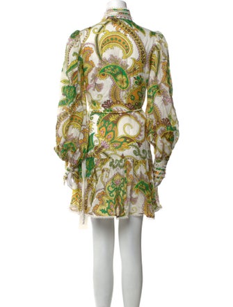 ALÉMAIS Paisley Print Mini Dress