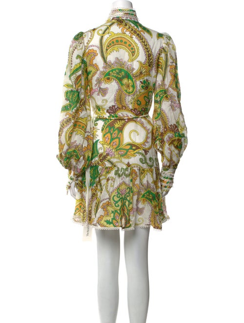 ALÉMAIS Paisley Print Mini Dress