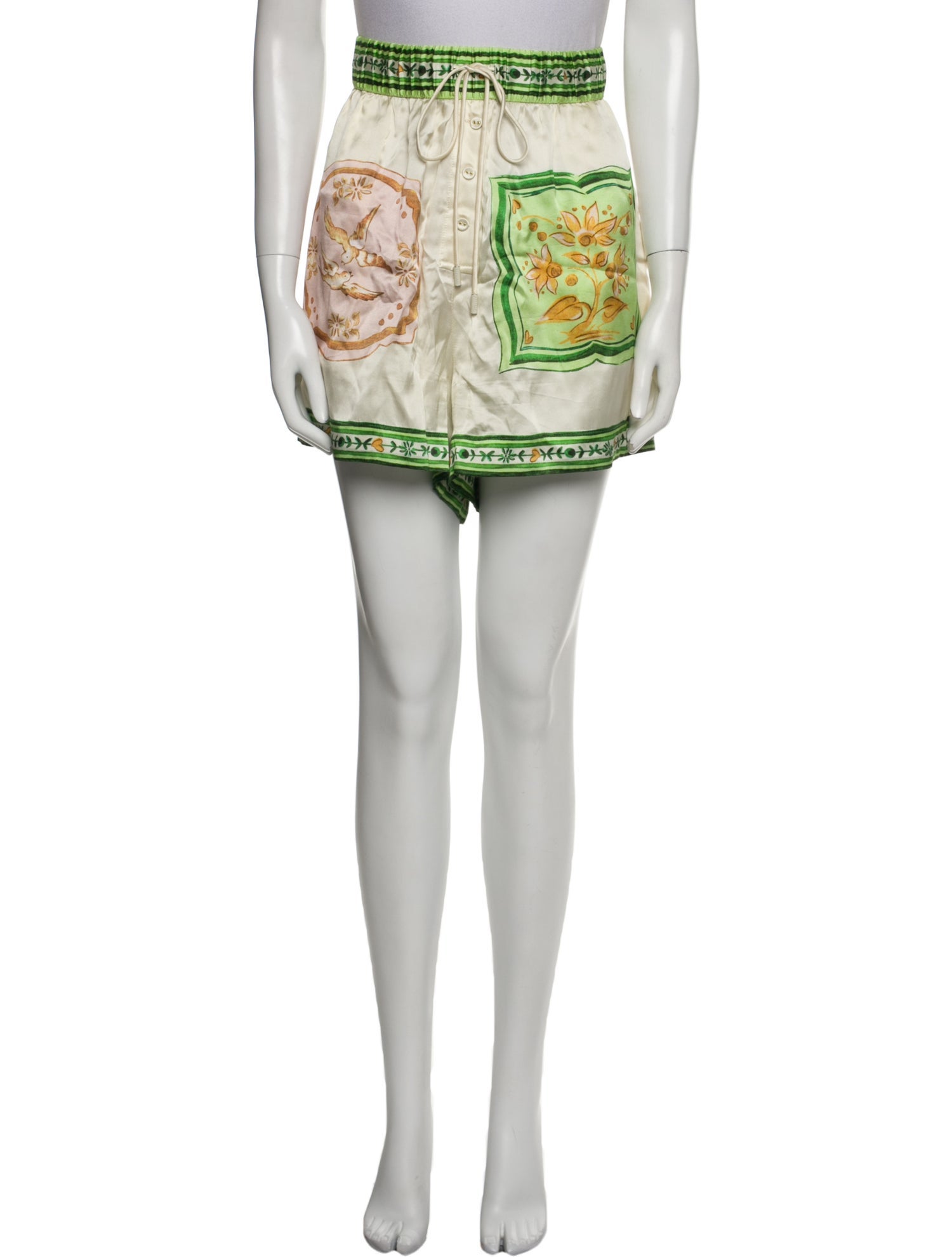 ALÉMAIS Silk Mini Shorts