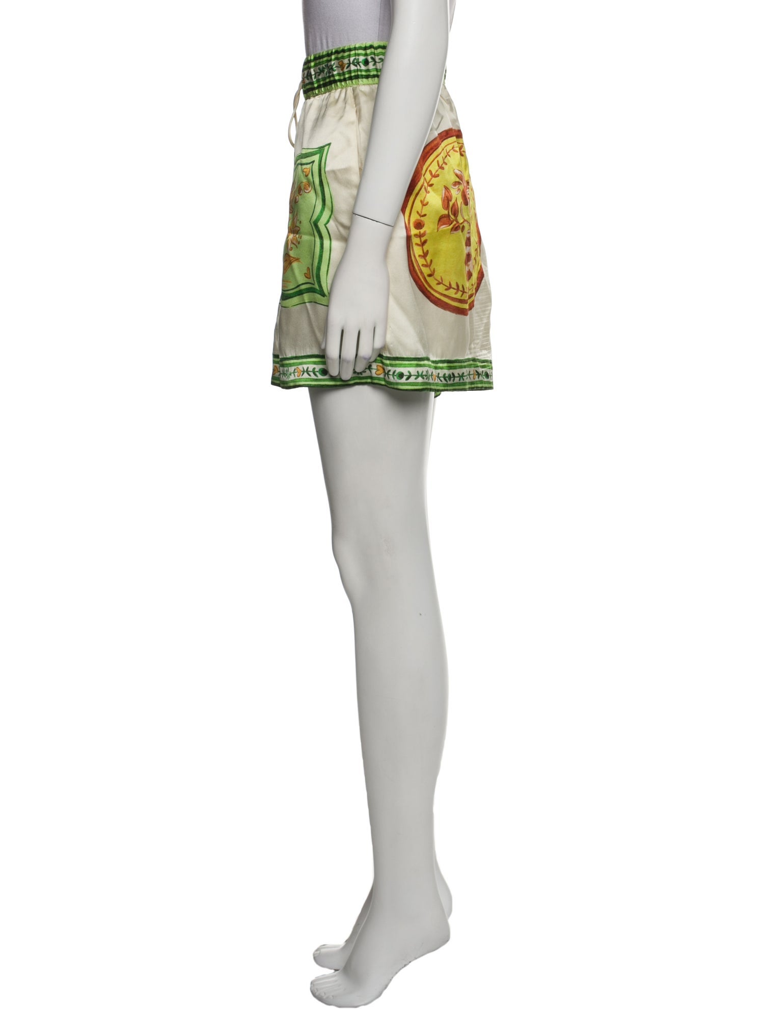 ALÉMAIS Silk Mini Shorts