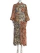 ALÉMAIS Paisley Print Long Dress