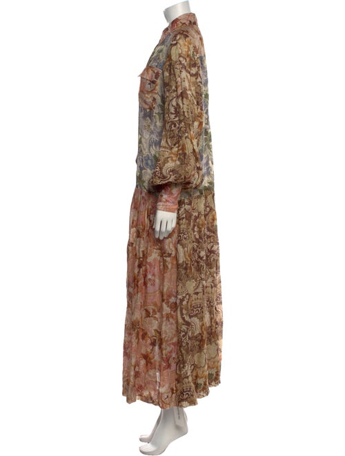 ALÉMAIS Paisley Print Long Dress