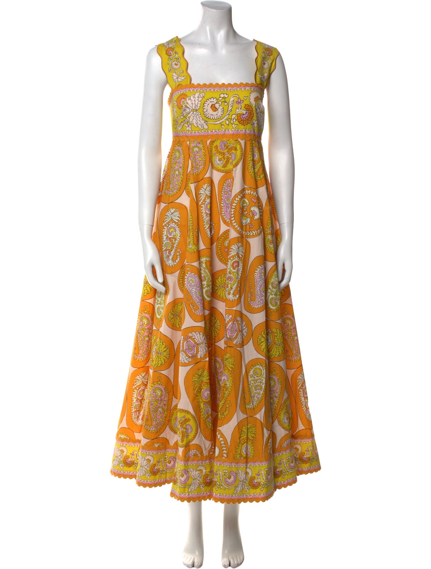 ALÉMAIS Paisley Print Long Dress