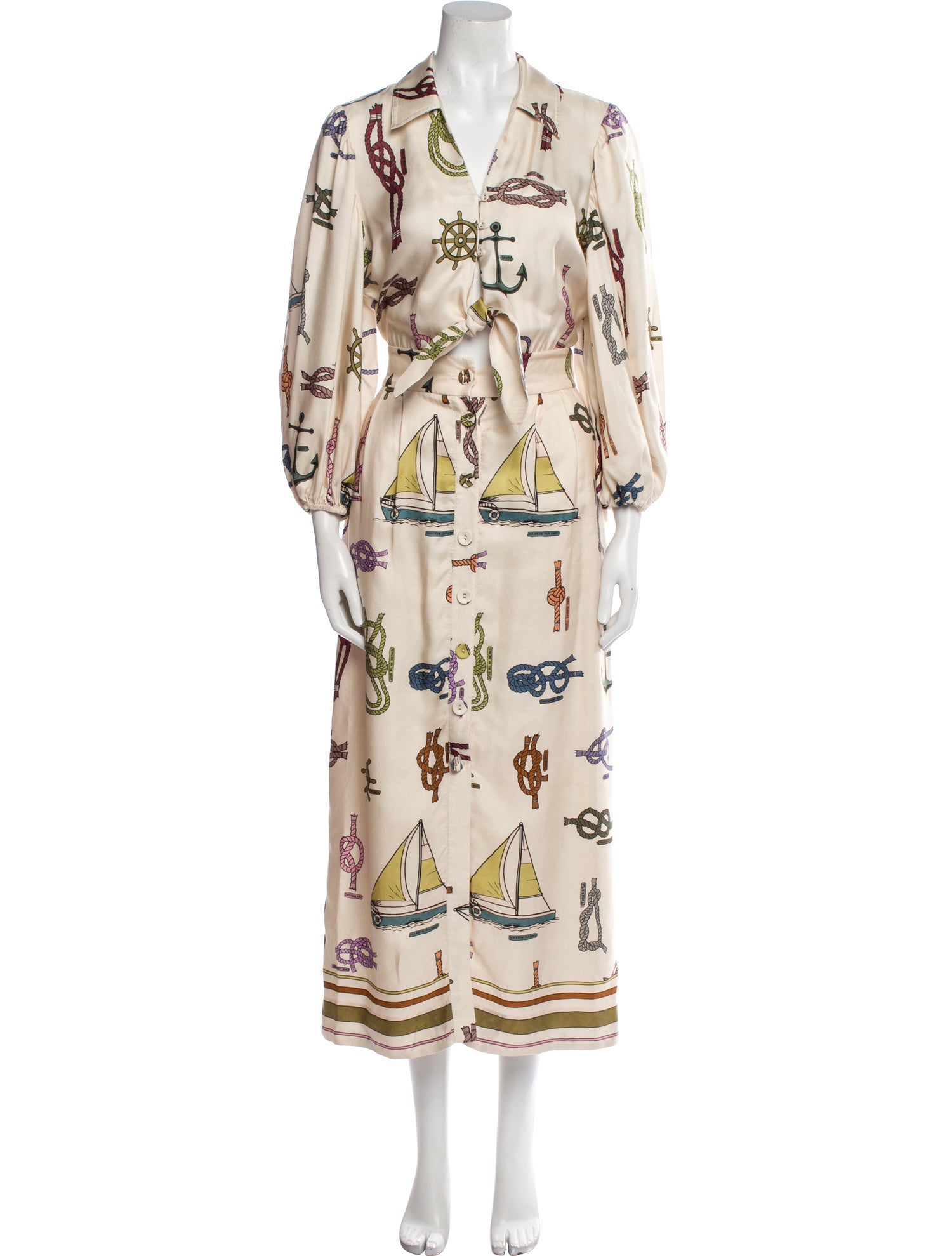 ALÉMAIS Silk Long Dress