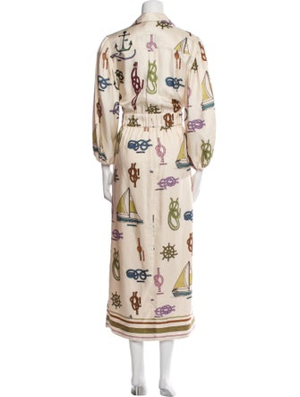 ALÉMAIS Silk Long Dress