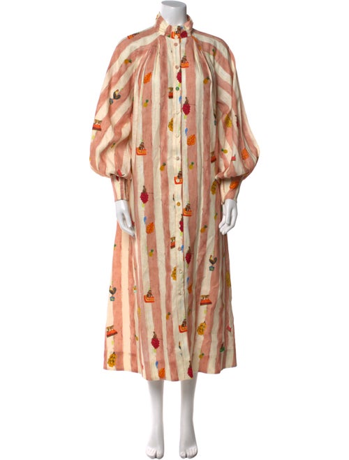 ALÉMAIS Floral Print Long Dress