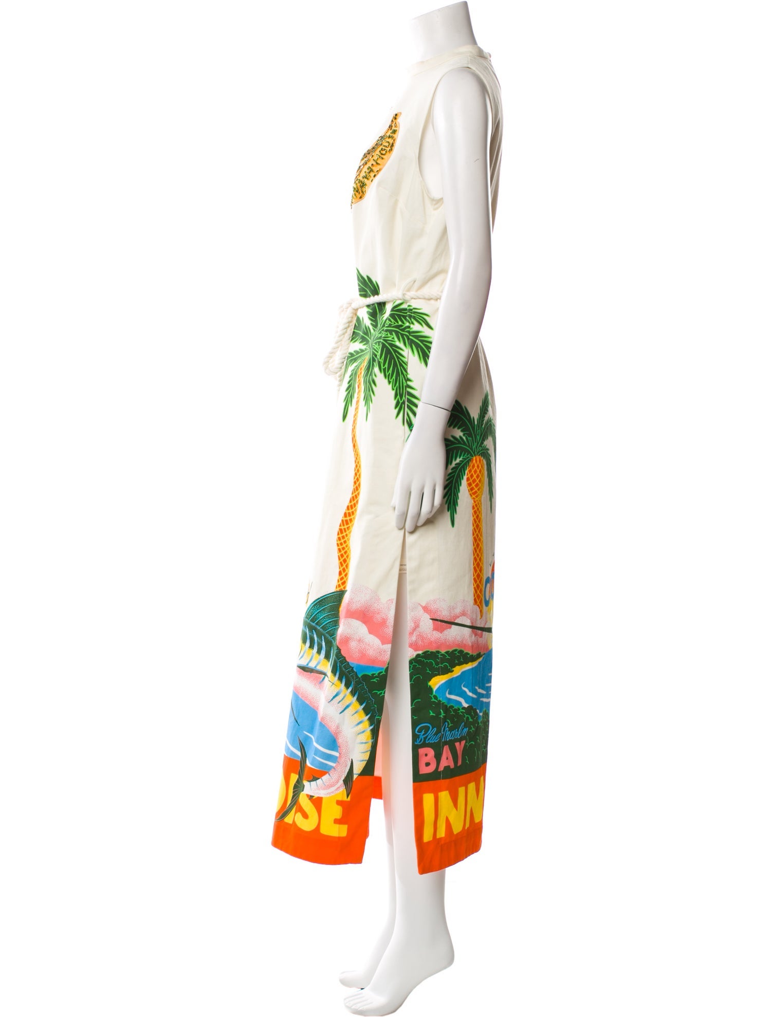 ALÉMAIS Graphic Print Long Dress