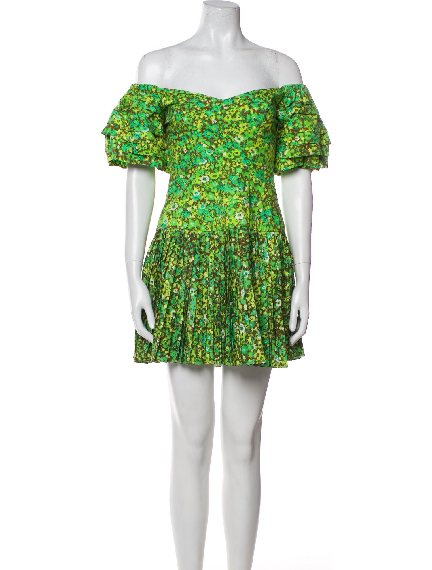 ALÉMAIS Floral Print Mini Dress