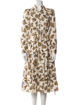 ALÉMAIS Linen Midi Length Dress