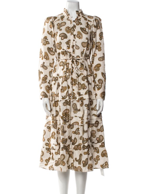 ALÉMAIS Linen Midi Length Dress