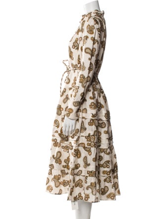 ALÉMAIS Linen Midi Length Dress