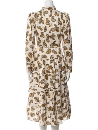 ALÉMAIS Linen Midi Length Dress