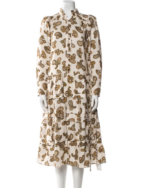 ALÉMAIS Linen Midi Length Dress