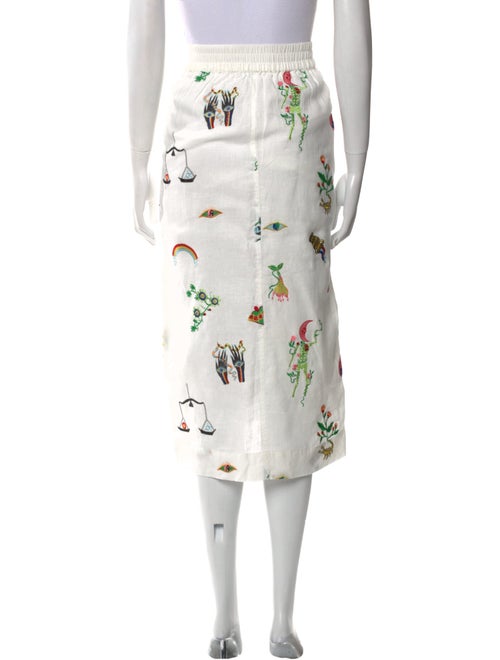 ALÉMAIS Printed Midi Length Skirt