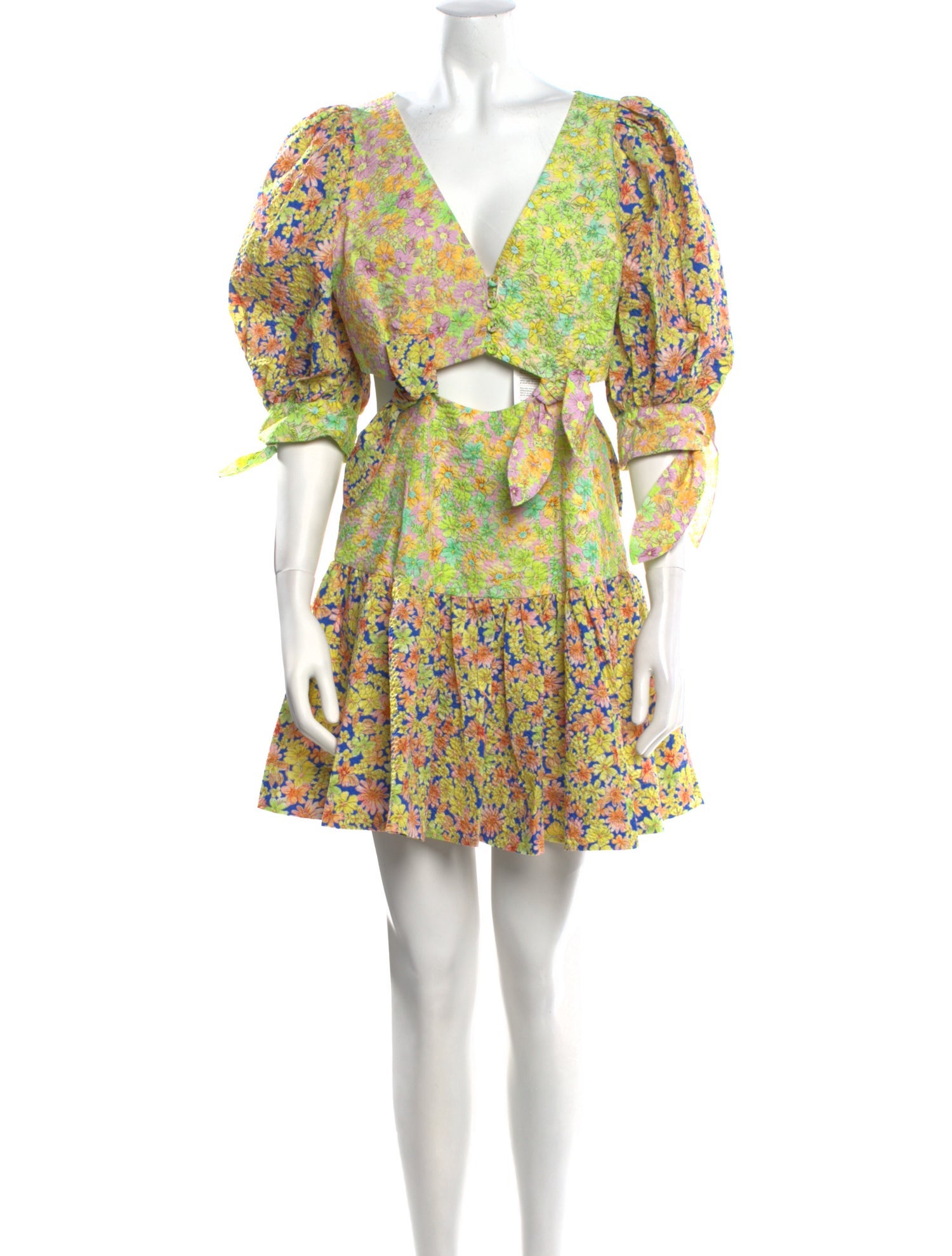 ALÉMAIS Floral Print Mini Dress w/ Tags