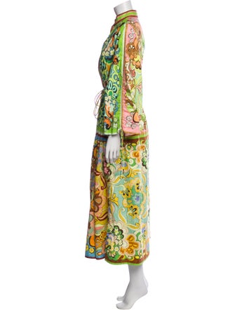ALÉMAIS Paisley Print Long Dress