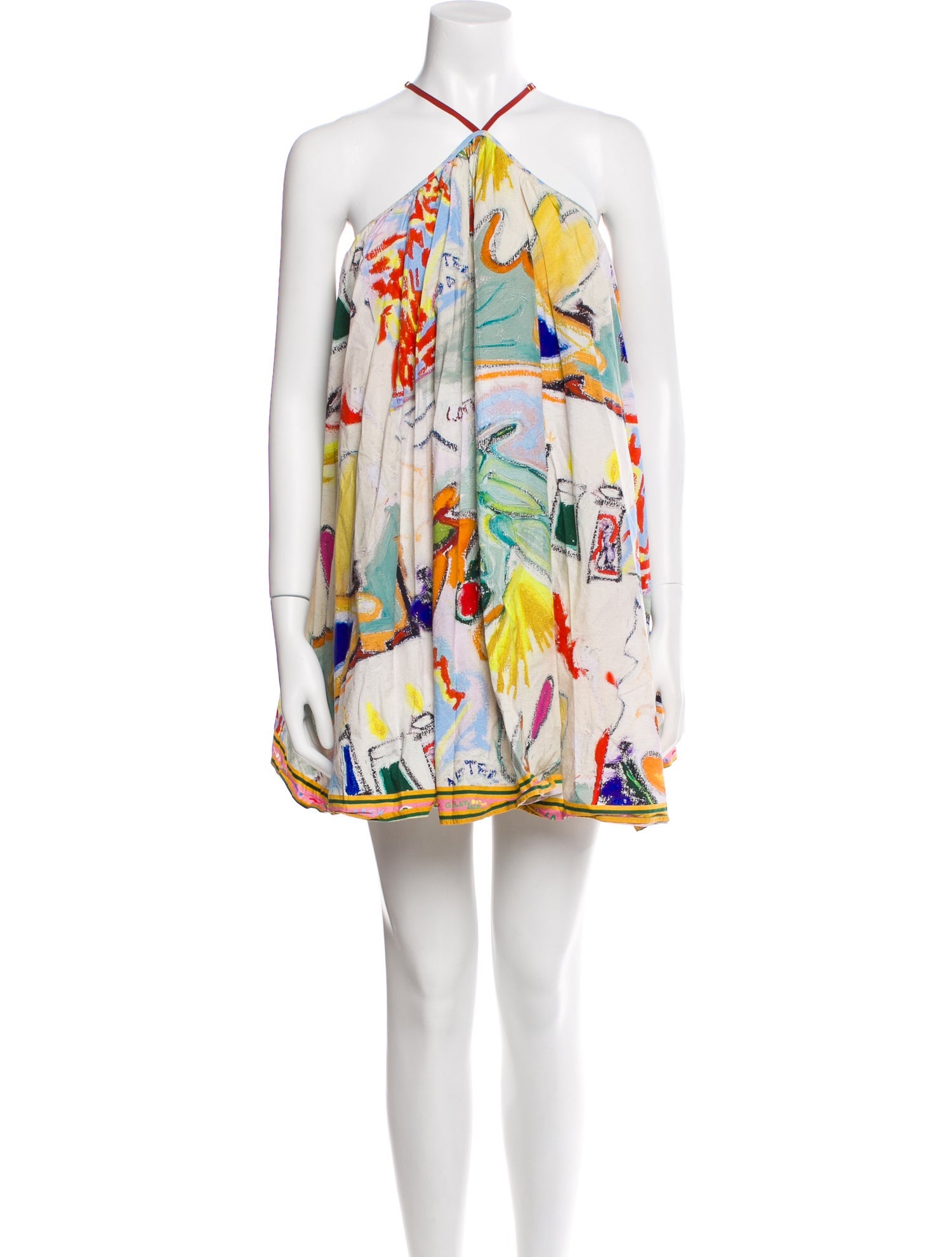 ALÉMAIS Printed Mini Dress