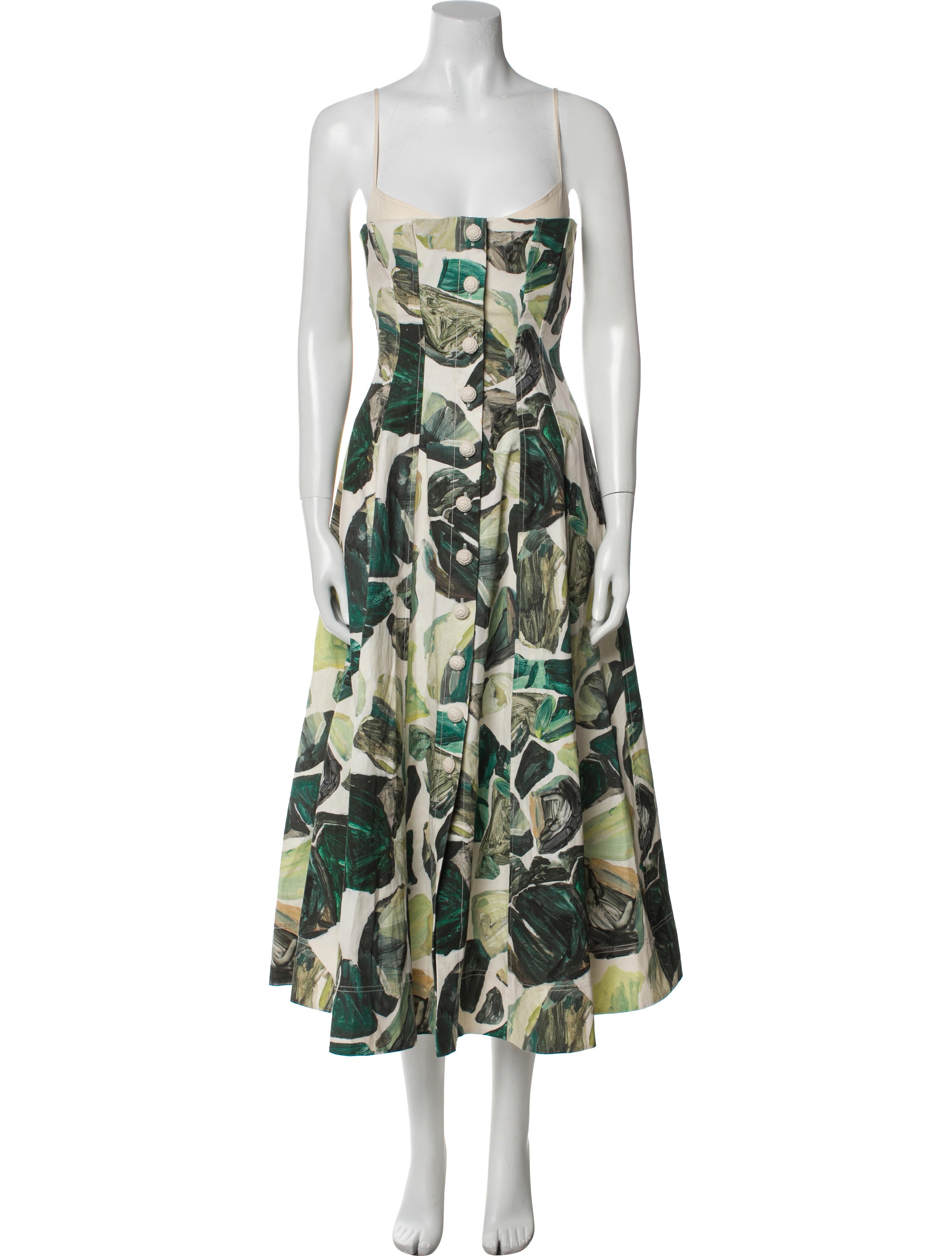 ALÉMAIS Floral Print Long Dress