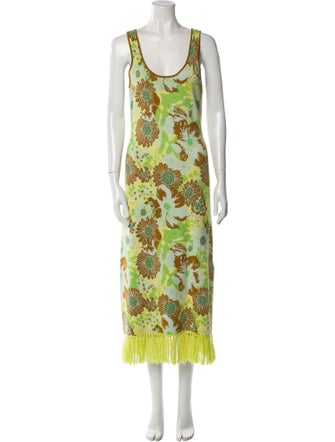 ALÉMAIS Printed Long Dress