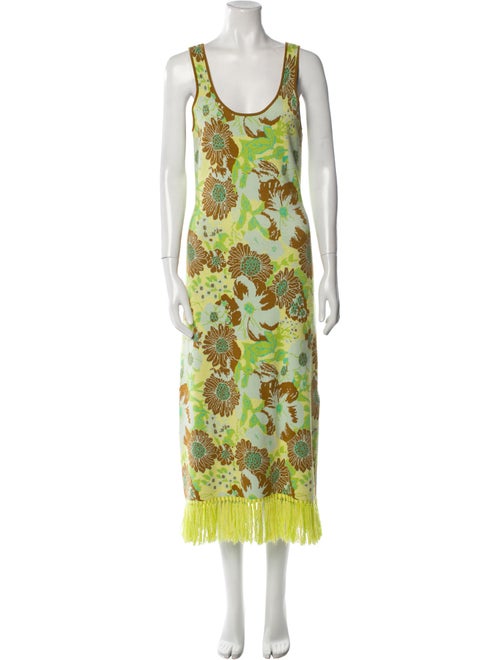 ALÉMAIS Printed Long Dress